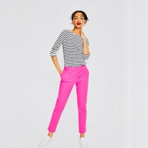 NWT Boden Bright Fuchsia Skinny Dress Pant In A Tailored Narrow Fit Size 8P